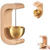 DIYCUT Campanello Magnetico, Campanello di Legno, Campana Magnetica a Forma di C, Campana Retrò Senza Foratura, per Casa, Negozio, Frigorifero, Porte, Ingresso