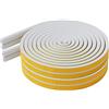 Bynsaer Nastro sigillante per porte finestre, 20 m, autoadesivo, in gomma espansa, per isolamento acustico, colore bianco