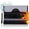 SenaiMy Sacco Antifiamma con Serratura 34*26cm Borsa per Documenti ignifuga e Impermeabile Porta Documenti Portafoglio Borsa Portadocumenti Ignifuga per Passaporto,Documenti,Denaro,Oggetti di Valore