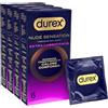 Durex Preservativi Nude Sensation Premium No Latex Alta Sensibilità Senza Lattice Anallergici Forma Classica Spessore Ultra Sottile Plus con Vestibilità Regular - 24 Profilattici
