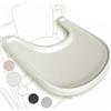 Babarta Vassoio per seggiolone compatibile con la sedia Stokke Tripp Trapp - non compatibile con piatti a ventosa - design ergonomico curvo, Latteo opaco, senza BPA, facile da montare