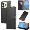 KKEIKO Cover per Redmi Note 14 4G, Antiurto Custodia in PU Pelle con Blocco RFID, Magnetico Protettiva Cover per Redmi Note 14 4G, Nero