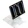 Kaidisen Tastiera girevole 360° per iPad Pro 11 (M4, 2024) con touchpad, retroilluminazione a 7 colori e argento