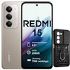 XIAOMI Redmi 15 5G Smartphone | 8GB+256GB | Batteria 7000mAh | Display 6.9 FHD+ 144Hz | Snapdragon 6 Gen 3 | Fotocamera 50MP | Senza Caricatore | Include Custodia Protettiva (Grigio)