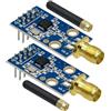 Binghe CC1101 Wireless Modulo con SMA Antenna Binghe 2 Pezzi CC1101 433M Modulo ricetrasmettitore digitale con Connettore antenna SMA DC 1.9-3.6V Interfaccia SPI Compatibile con Arduino