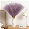 TILONKJ 30 pezzi Pampas Decorative, 55cm Pampas Decorative Alte, Piume Decorative per Vaso, Piume Decorative Lunghe, Per Matrimonio, Soggiorno, Arredamento Boho, Casa (Viola)