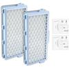 BRUVISH (4 pezzi) Guard S1/L1 Filtro HEPA di ricambio compatibile con aspirapolvere Miele Guard S1/ L1, Compact C1 & C2/ Complete C2 & C3 S8340, 2 filtri HEPA + 2 filtri di scarico AirClean e protezione del