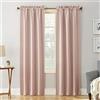 Sun Zero Rod Pocket Blackout Window Panel, Blush Pink, 101,6 x 213,4 cm