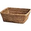 H&H Cestino in Rattan Rettangolare 28x24x10cm