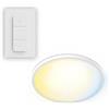 PHILIPS Ceiling Telecomando Philips Superslim, 5 Scene Illuminaz. Preimp., Regolaz. Profonda Luminosità fino all'1%, Facile da Controllare, Facile da Installare, Design Sottile, 22 W, Rotondo, Bianco