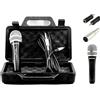 TronicXL Microfono dinamico universale a mano + valigetta + cavo + adattatore XLR, jack da 6,35 mm e da 3,5 mm