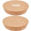 Bhina 2 Pezzi 100mm Tappi per Bottiglie in Legno Tappi in Sughero Affusolati Grandi Tappi in Sughero Naturale Morbido Affusolati di Ricambio per Lavori di Bricolage, Bicchieri e Bottiglie (10cm)