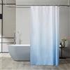 Furlinic Tenda Doccia Antimuffa Tessuto Azzurro Gradiente 120x200 cm Impermeabile Lavabile Piccola Tende Doccia Design Poliestere con 8 Ganci Tenda Doccia