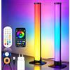AOYADAISU Smart LED Lightbar, lampada RGB da gaming con sensore di movimento PIR, telecomando e controllo tramite app, Smart LED Lightbar con rilevatore di movimento per PC, TV, decorazioni natalizie