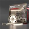 Shine Decor Striscia LED COB, 2 m, AC 220 V, 230 V, IP65, impermeabile, SMD2025, 286 LED/m, ultra luminosa, per cucina, giardino, illuminazione a LED (2 m, bianco neutro, certificazione CE)