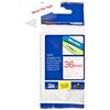 Brother TZE262 Nastro Laminato, 36 mm, Rosso/Bianco