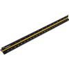 Faithfull FAIRULETECNC Prestige Tri-Scale Engineer Righello Rule Black Aluminium 300mm