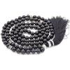 Generic Fukugems 108 mala tibetano collana per donne uomo, mala bracciale buddista, meditazione mala, black onyx yoga mala