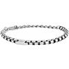 Breil Gioiello TJ1945 collezione BLACKEN, BRACCIALI da UOMO in ACCIAIO colore ARGENTO misura 22 con SENZA PIETRE