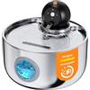 NOBXBON Fontanella per Gatti senza Fili: Fontana per Gatti Acciaio - 2.6L Dispenser Acqua Gatto con Sensore di Movimento - Distributore Automatico Acqua Silenziosa - Abbeveratoio per Cani Piccoli a Batteria