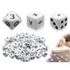 AOYEGIC 30 Pezzi di Dadi Matematici, Contenenti 10 Punti, 10 Facce e 10 Pezzi di Dadi per Operazioni Matematiche, Adatti per Giochi di Società e Puzzle
