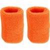 PATIKIL Sport Bracciali 8x10cm 2 Pacco Atletico Tessuto Spugna Cotone Assorbente Polso Fascia Elastica per Tennis Pallacanestro Allenamento Corsa Arancione