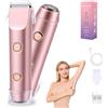 Carehabi 2 in 1 Rasoio Elettrico Donna & Bikini Trimmer - IPX7 Impermeabile, Rasoio Zona Intima Donna Indolore, Depilatore Viso, USB Ricaricabile per Corpo, Inguine, Ascelle & Gambe