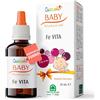 Natura House Cucciolo Integratore Ferro Bambini e Neonati Gocce 20ml per Crescita e Benessere, Baby Natural FE Vita - Sapore Tutti Frutti Piacevole ai Bambini. Origine Naturale e Made in Italy