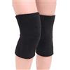 QUUPY 1 paio di ginocchiere termiche unisex scaldamuscoli elastici per donne uomini invernali morbide ginocchiere per corsa escursionismo ciclismo