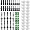 HISports Kit clip per minigonne laterali da 20 pezzi, compatibile con clip di fissaggio per pannelli porta serie 3 E36 E46 E90 51711932996 51711932996 551008 01410331