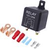 HISports Relè di separazione per batteria, 12 V, 120 A, set di relè per auto, starter e camion, relè con 4 terminali per auto, roulotte