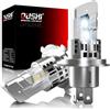 OUSHI Lampadine H4 LED, 600% 6500K Bianco Xenon 1:1 Mini Lampadine H4 LED con Ventola 20000LM Lampadina 9003 HB2 Auto Moto Luce Abbagliante e Anabbagliante Sostituzione Kit, 2 Pezzi