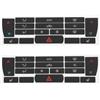 eMagTech 2 set di adesivi per pulsanti di controllo CA compatibili con modelli SAAB 9-3 dal 2003 al 2007