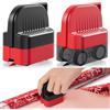 SINZONEU® 2 Pezzi Tagliacarta Regalo con Rotelle - Taglierina per Linee Dritte per Natale Compleanno, Adatto a Vari Rotoli di Carta, Include 2 Lame Sostituibili