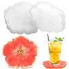 Luxeu Stampi per Resina Epossidica Fiori, 4 Pezzi Stampi per Resina per Sottobicchieri, Riutilizzabile e Lavabile, per Fare Coaster, Portacandele, Decorazioni per la Casa