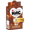 cafe HAG Hag - Caffè Macinato Decaffeinato Gusto Classico - Miscela caffè per Moka - 12 confezioni da 250 gr (totale 3 kg)