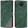 SONWO Cover per Nokia G10 / Nokia G20 / Nokia G30 Custodia, Flip Caso in PU Pelle Case Cover Premium Portafoglio Custodia per Nokia G10 / Nokia G20 / Nokia G30, Slot per Schede, Supporto Stand, Verde