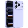 Captor Cover iPhone 17 Pro Custodia Colorata in Silicone Liquido, Antiurto, Flessibile, Bordo Rialzato per Schermo e Fotocamera Con Microfibra Interna per iPhone 17 Pro Cover (Lavanda Blu)