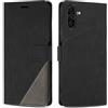 SONWO Cover per Samsung Galaxy A36 5G, Flip Custodia in PU Pelle, Cover a Libro Portafoglio con Slot per Schede e Supporto Stand per Galaxy A36 5G, Nero