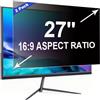RUORD 2 Pièces Pellicola Privacy 27 Pollici 16:9 (59.7x33.6cm) Monitor - Filtro Privacy Schermo Luce Blu & Anti-Riflesso, Rimovibile | Filtro privacy per schermi PC piatti e curvi