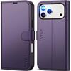 TUCCH Custodia per iPhone 17 Pro Max 6,9-pollici 5G 2025 Portafoglio [RFID Blocking] | Cover Pelle Sintetica TPU Antiurto Supporto Slot Schede Protezione Integrale Chiusura Magnetica, Viola Scuro
