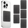 BWOOOWE 5 Pezzi Ventosa per Telefono in Silicone Supporto Antiscivolo per Cellulare Ventosa Auto Compatibile con Custodie iPhone e Android Supporto Hands Free per Selfie e Video(Grigio scuro-1)