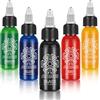 ATOMUS Tattoo Ink 5 Colors 1oz 30ml Tattoo Supply Pigment Natural Plant Tattoo Ink Black Pigment Permanent Makeup Tattoos Pigment