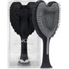 Tangle Angel - Spazzola per extension per capelli, antistatica con setole morbide, per capelli lisci o mossi, con ali d'angelo, per doccia e asciugatura, da donna, colore: nero opaco