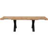 Cribel Tavolo Xilon New Allungabile 180 x 90 x 75 cm in Rovere con Gambe Nere | Tavolo da Pranzo Moderno in Legno e Ferro per Cucina, Soggiorno o Sala Riunioni