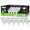 sailsco Classe A Lampadine GU10 LED Spot,3.3W (Equivalenti a 83W),600 Lumen,4000K Bianco Neutro,Risparmio Energetico LED GU10,Lunga Durata,Basso Consumo,36° Angolo del Fascio,Non Dimmerabile,12 Pezzi