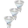 Oktaplex lighting Oktaplex set di 3 lampadine LED GU10 bianco caldo 2700K 450lm 2.5W angolo di emissione 100° classe di efficienza energetica A