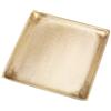NKlaus piatto quadrato 11x11 cm ottone massiccio oro piattino decorazione candele lanterne candele pilastro battesimo matrimonio comunione 4163