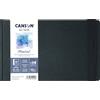 Canson Professional Book, Carta per acquerelli, grana fine, 300gsm, Quaderno cucito, copertina rigida, 25 x 15 cm, bianco, 24 fogli