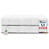 Komfortec Set 2 Teli Sauna 80x200 cm, Spugna 100% Cotone, Bianco
